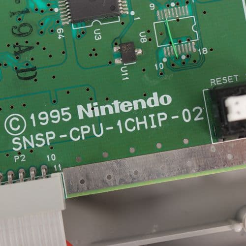 Detalle de la serigrafia SNES 1CHIP